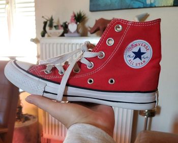 Basket Converse rouge montante 