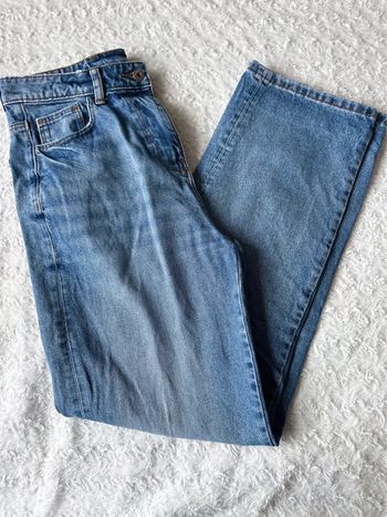 Jean taille haute bleu foncé taille 38