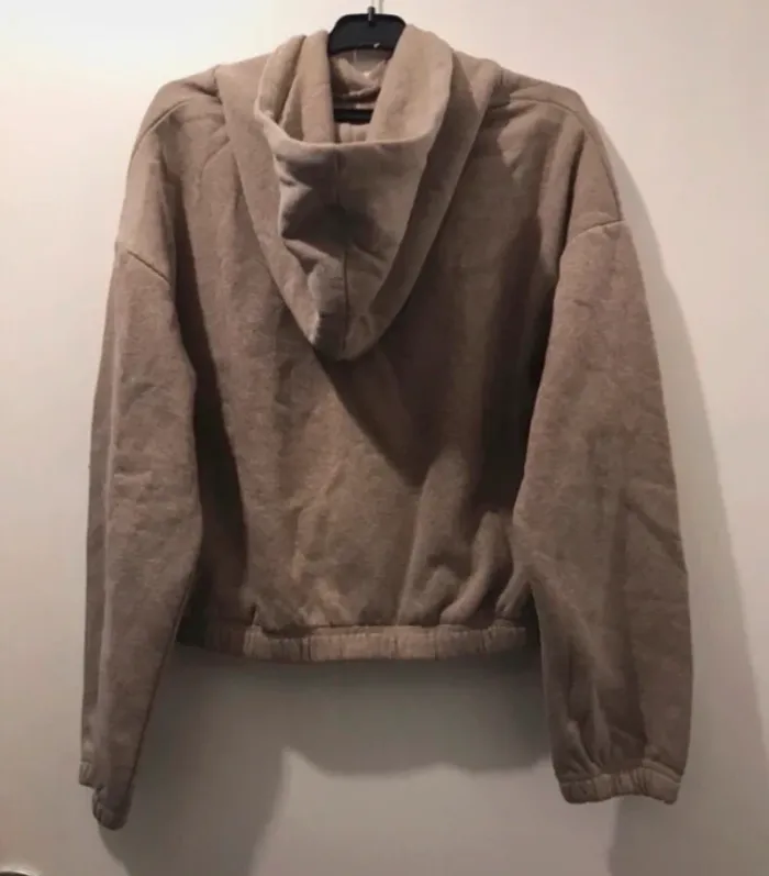 Haut top croq gemo a manches long a capuche beige taille m - photo numéro 2