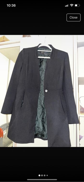 manteau noir ZARA