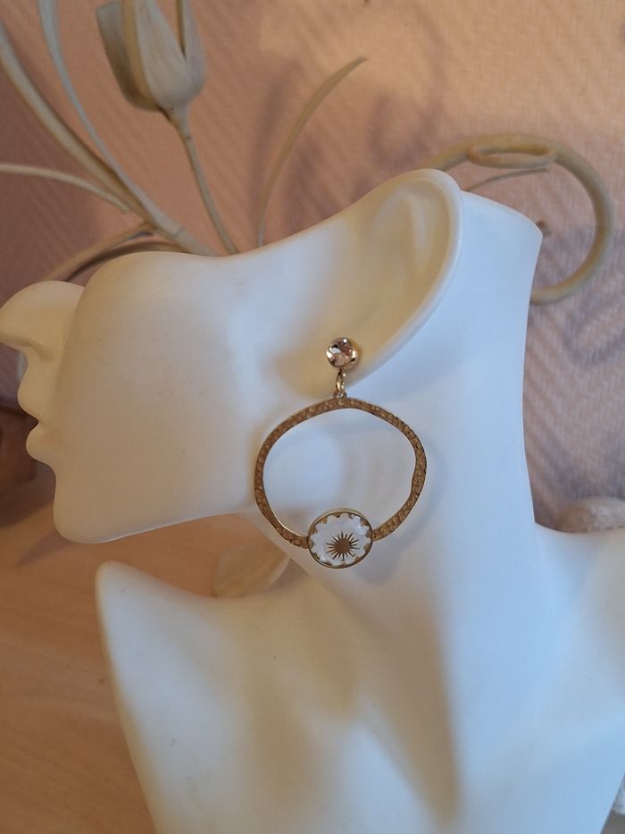 Boucles d'oreille dorees Bohm Paris - photo numéro 7