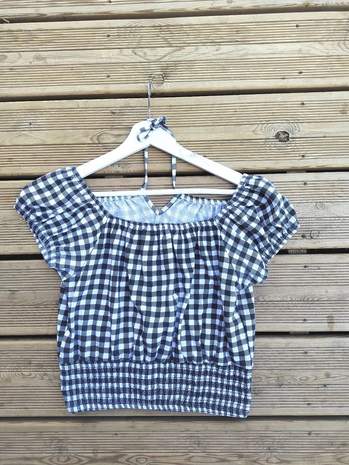 Crop Top Noir & Blanc – Jennyfer – Taille L/40 – Très Bon État - photo numéro 5