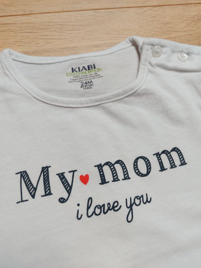 T-shirt manches courtes maman 24 mois - photo numéro 2