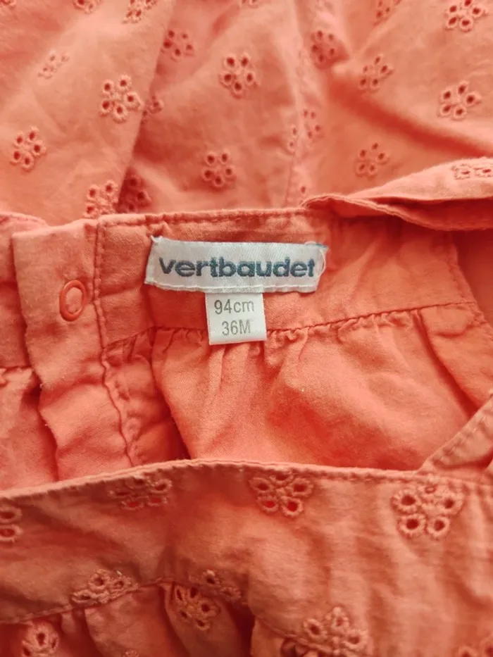 Combi-short d'été corail taille 3 ans - photo numéro 3