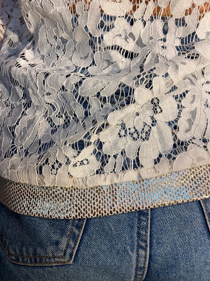 Veste en dentelle blanche neuve - photo numéro 3
