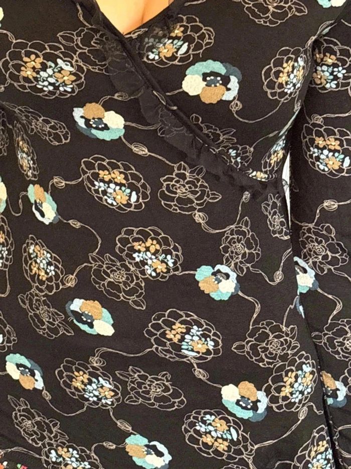 Blouse à imprimer taille 40 marque promod• - photo numéro 3