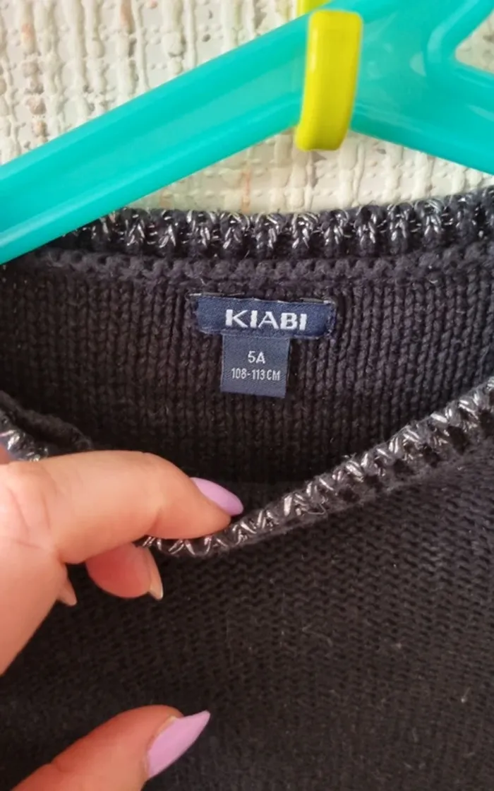 Pull Noir en laine taille 5 ans kiabi - photo numéro 11