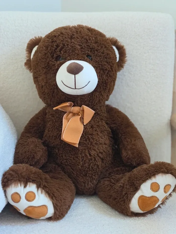 Grand ours en peluche marron – Très doux et en excellent état 🧸 - photo numéro 2