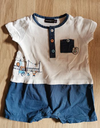 Grenouillère courte bébé garçon 9 mois Sergent Major