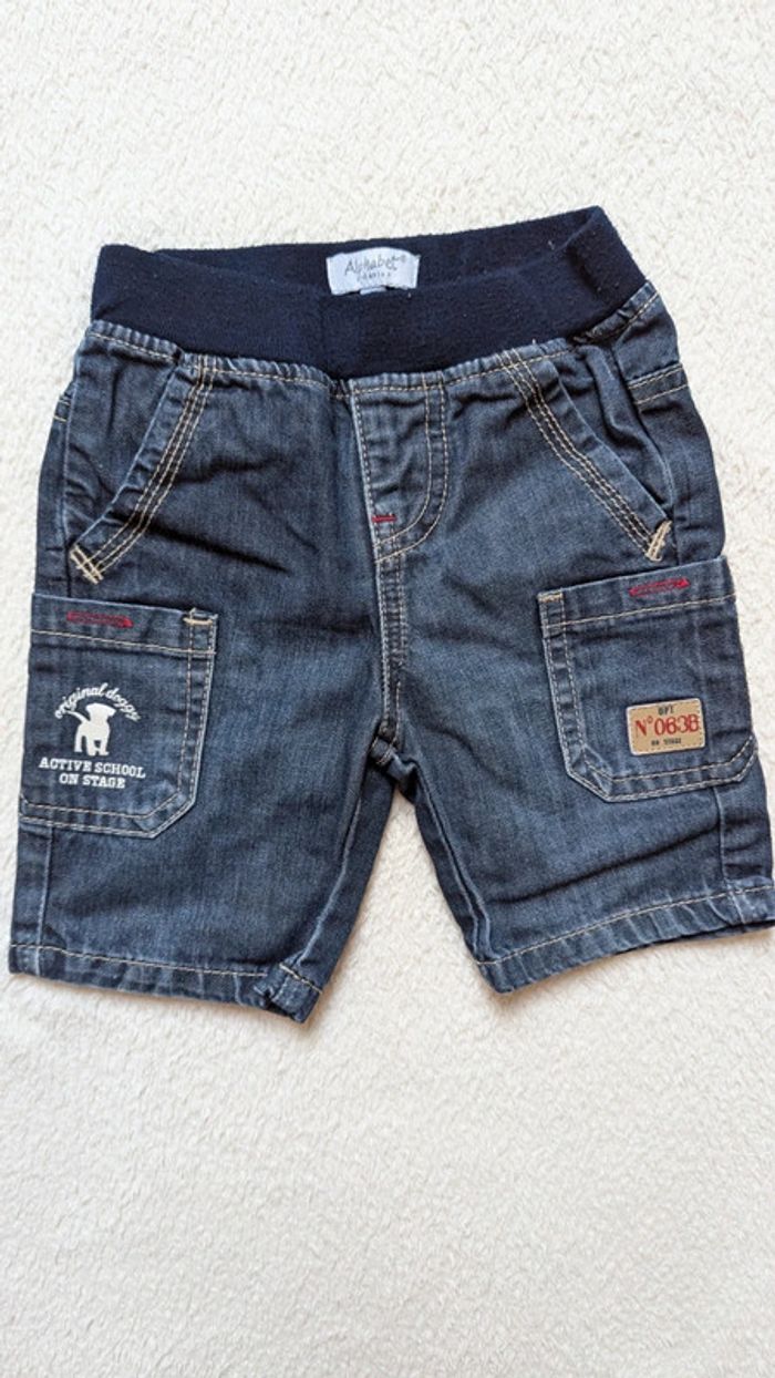 Short bermuda jean 18 mois - photo numéro 2
