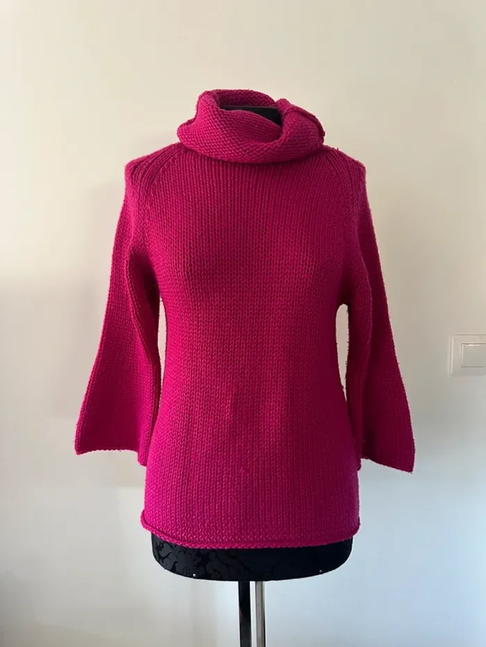Pull rose fuschia Zara - photo numéro 3