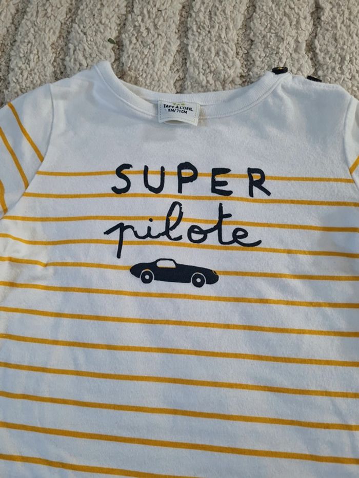 Tee shirt manches longues 9 mois - photo numéro 2