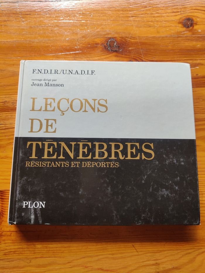 Livre leçons de ténèbres