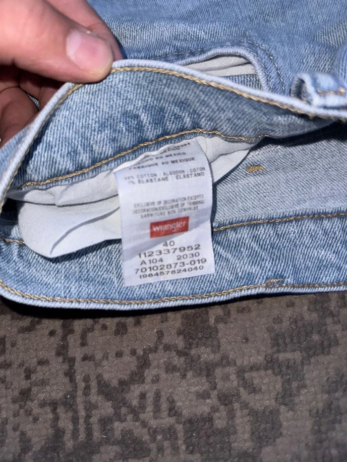Short en jean Wrangler homme - Taille US 40 - Bleu clair - Style vintage - photo numéro 6