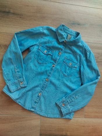 Chemise denim bleu fille Zara 5 ans