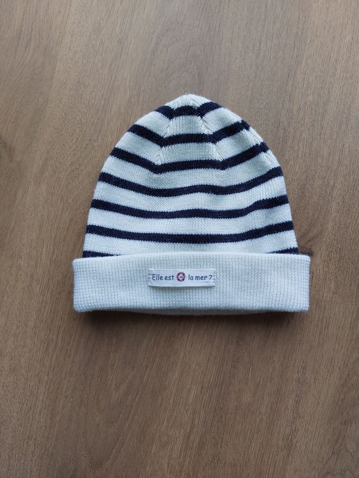 Bonnet "Elle est où la Mer? " 12/24 mois