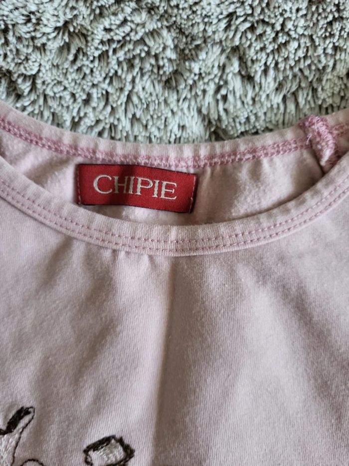 Tee shirt manches longues rose 12 ans Chipie - photo numéro 2