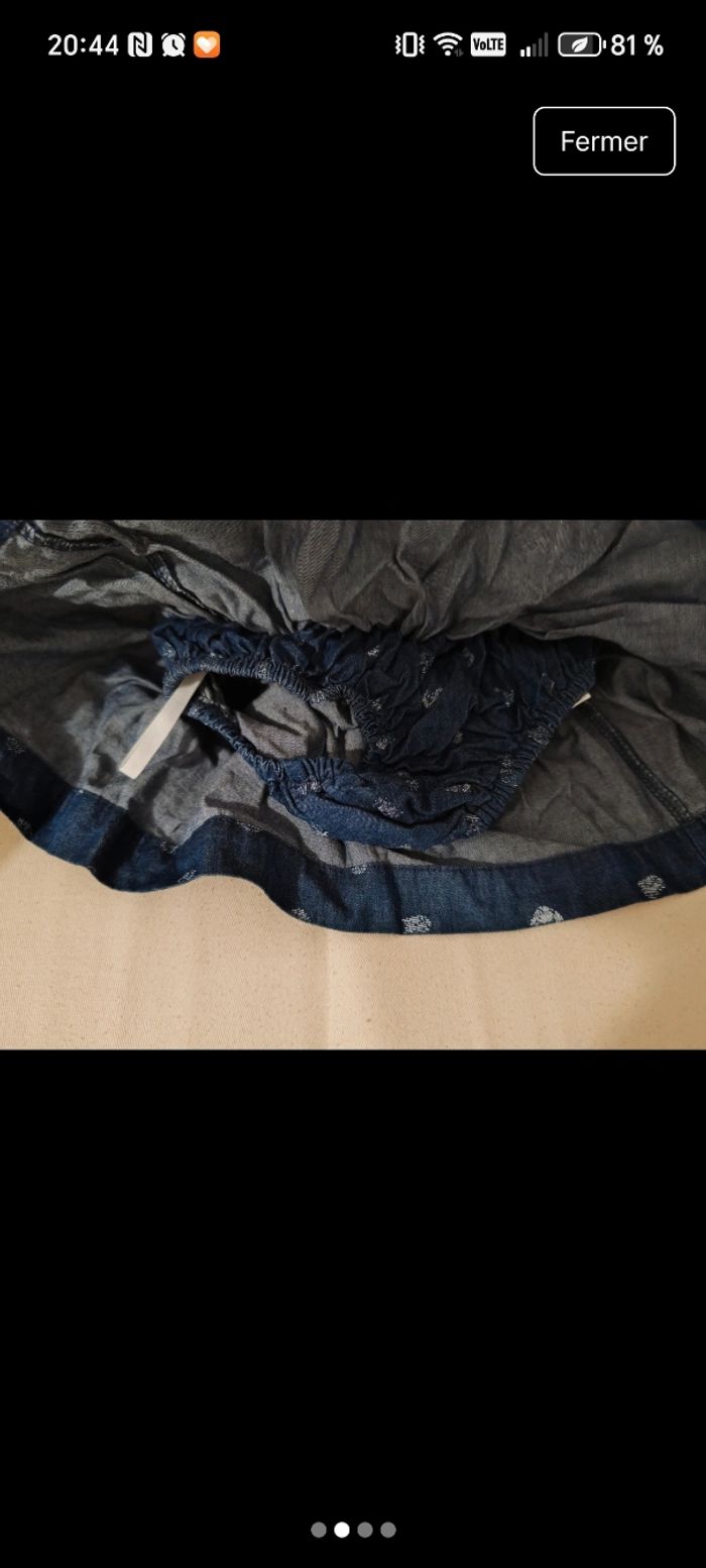 Jupe jean bébé fille - photo numéro 2