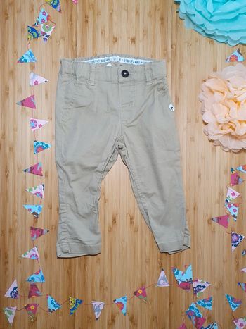 Pantalon chino Kaki H&M taille 74 cm 5 mois 9 mois