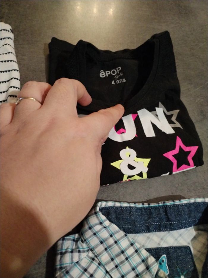 Lot 3 t-shirts manches courtes 4 ans - photo numéro 5