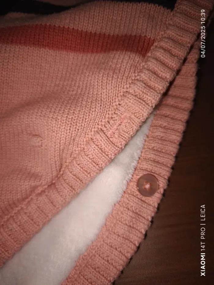 Poncho rose 12mois 74cm Orchestra - photo numéro 5