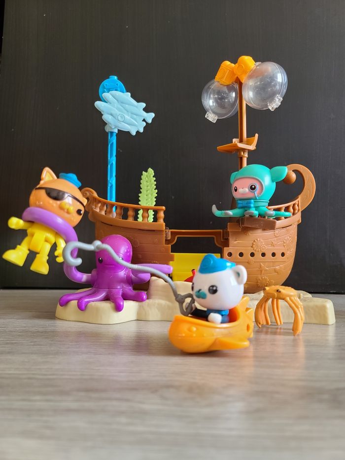 ‼️Très rare‼️Octonauts Bateau naufragé de Calico-Jack + personnages et accessoires - photo numéro 5