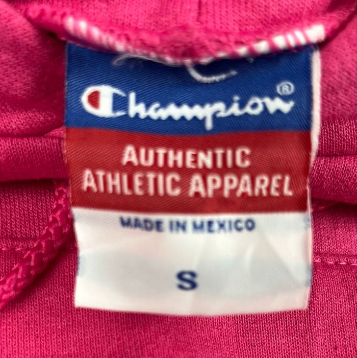 Sweat à capuche Champion Ocean City New Jersey rose – taille S femme - photo numéro 5