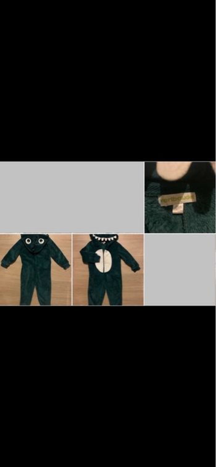 Pyjama dinosaure marque vertbaudet taille 3ans sans pieds mais capuche - photo numéro 3