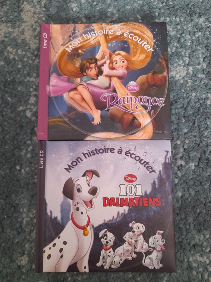 Lot livre cd disney raiponce + 101 dalmatiens