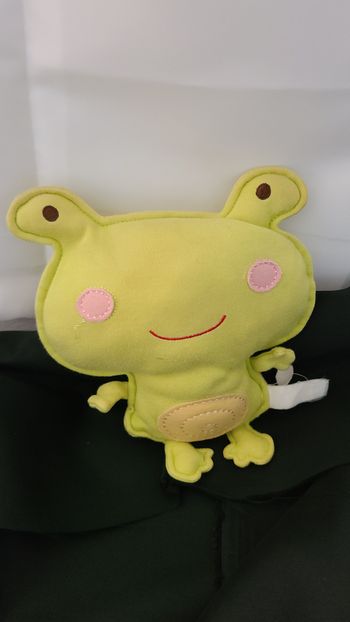 doudou grenouille semi plat