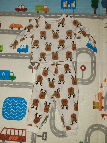 Pyjama chaud  2 pièces renne 12 mois
