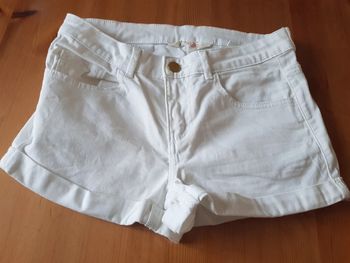 Short court blanc 12-13 ans