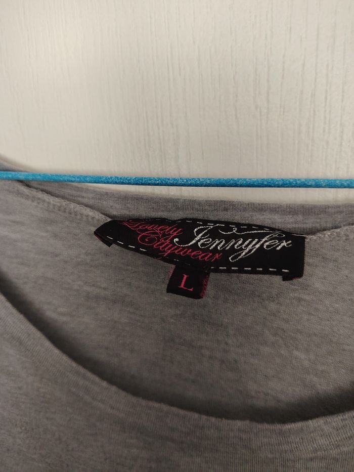 T-shirt fluide, Jennyfer, L, gris, petites manches - photo numéro 6