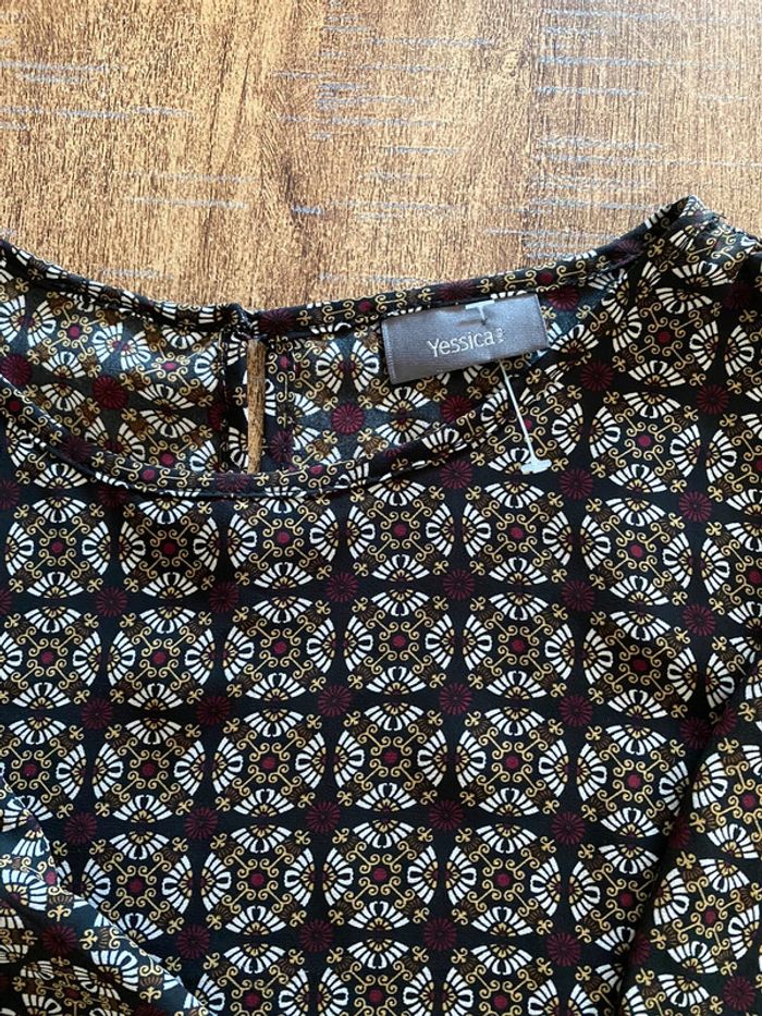 Blouse imprimée géométrique Yessica - Taille 36 - photo numéro 3