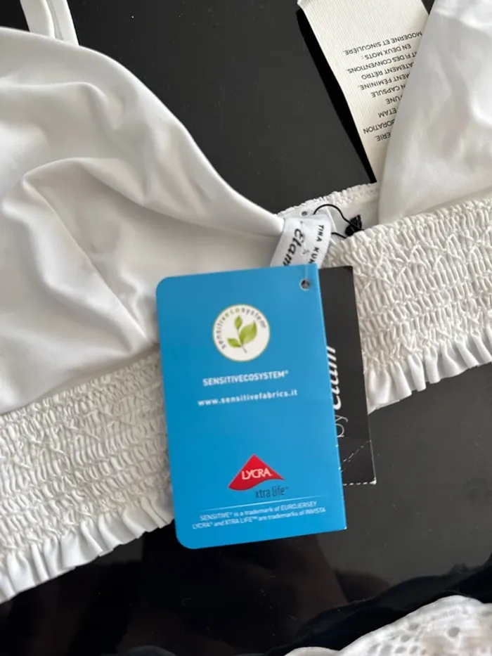 👙 maillot de bain - blanc - 2 pièces - haut 42 - bas 40 - Etam - photo numéro 6