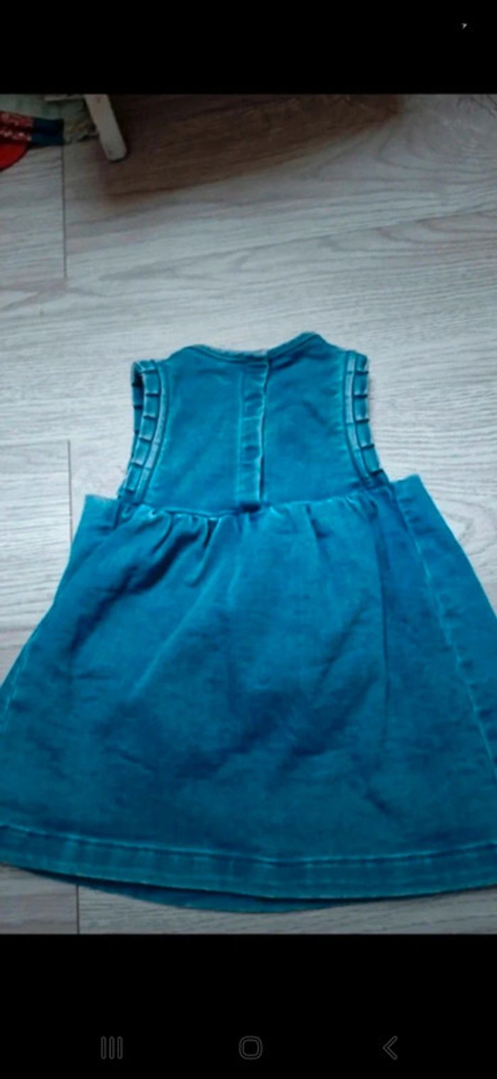 Robe sans manches en jean Petit bateau 6mois 67cm 👻 - photo numéro 4