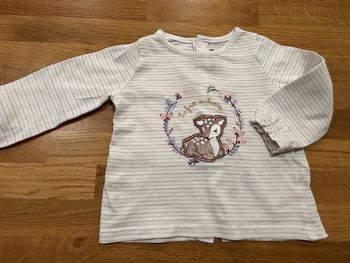 T-shirt ML sergent major 6 mois fille