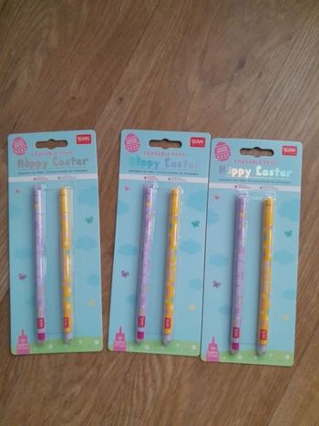 Lot 3 packs stylo legami pâques 