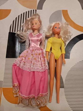 Lot de 2 poupées en état satisfaisant