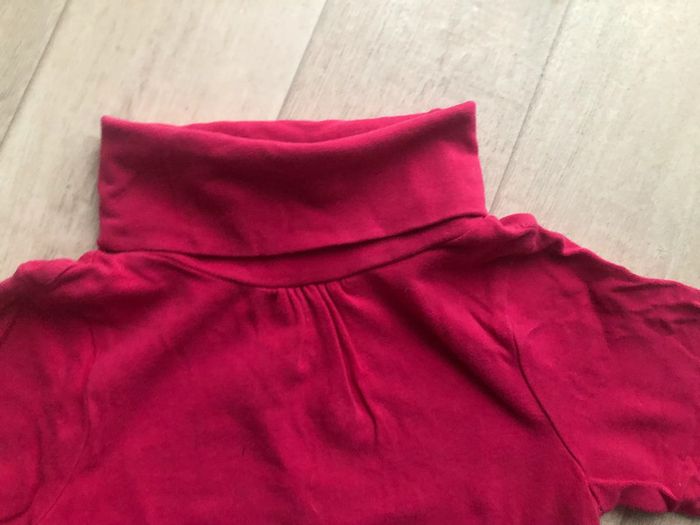 Tee-shirt col roulé fushia Okaïdi - photo numéro 4