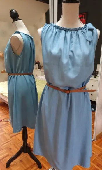 Robe jean avec ceinture T38/40