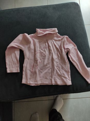 Pull col roulé fille 4 ans