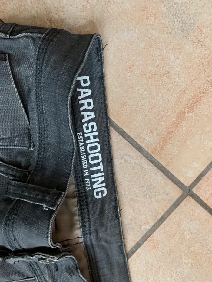 Pantalon jean parashooting waist taille 32 gris - photo numéro 2