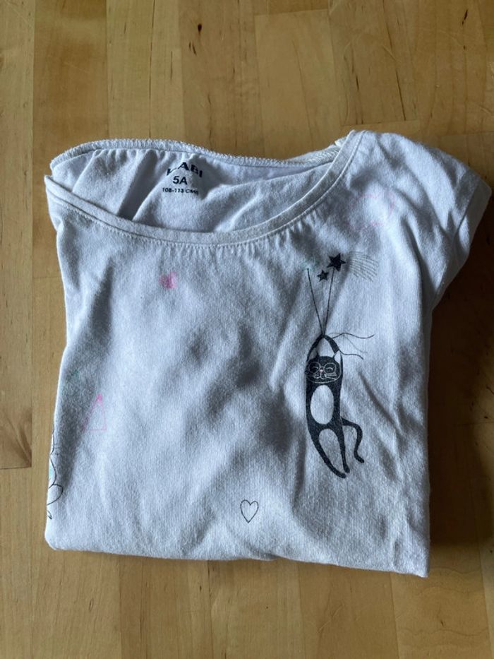 TEE Shirt chats kiabi 5 ans - photo numéro 5