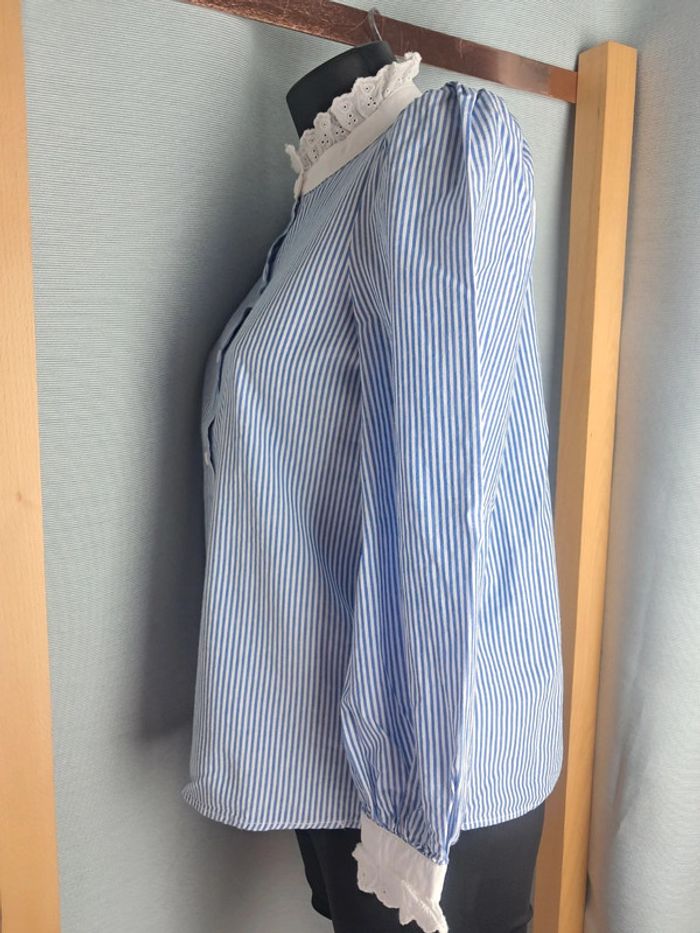 Cerise blue chemise T 36/38 en tbe - photo numéro 8