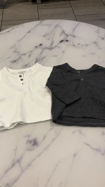 Lot de 2 t-shirt manches longues