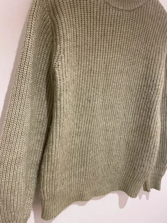 Pull vert pastel en maille - photo numéro 6