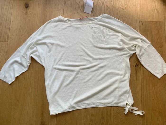Pull d’été Camaïeu lin/coton taille L - photo numéro 7