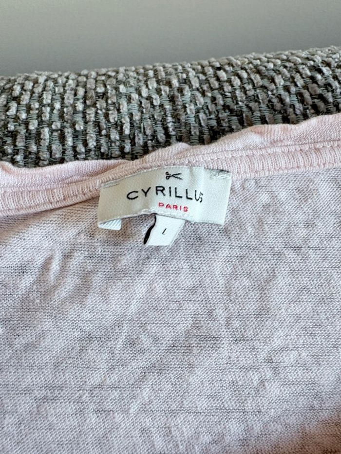 TEE shirt femme cyrillus rose - photo numéro 3