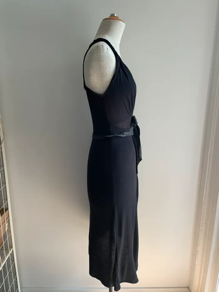 Robe noire ceinturée Sandro T.1 - photo numéro 3